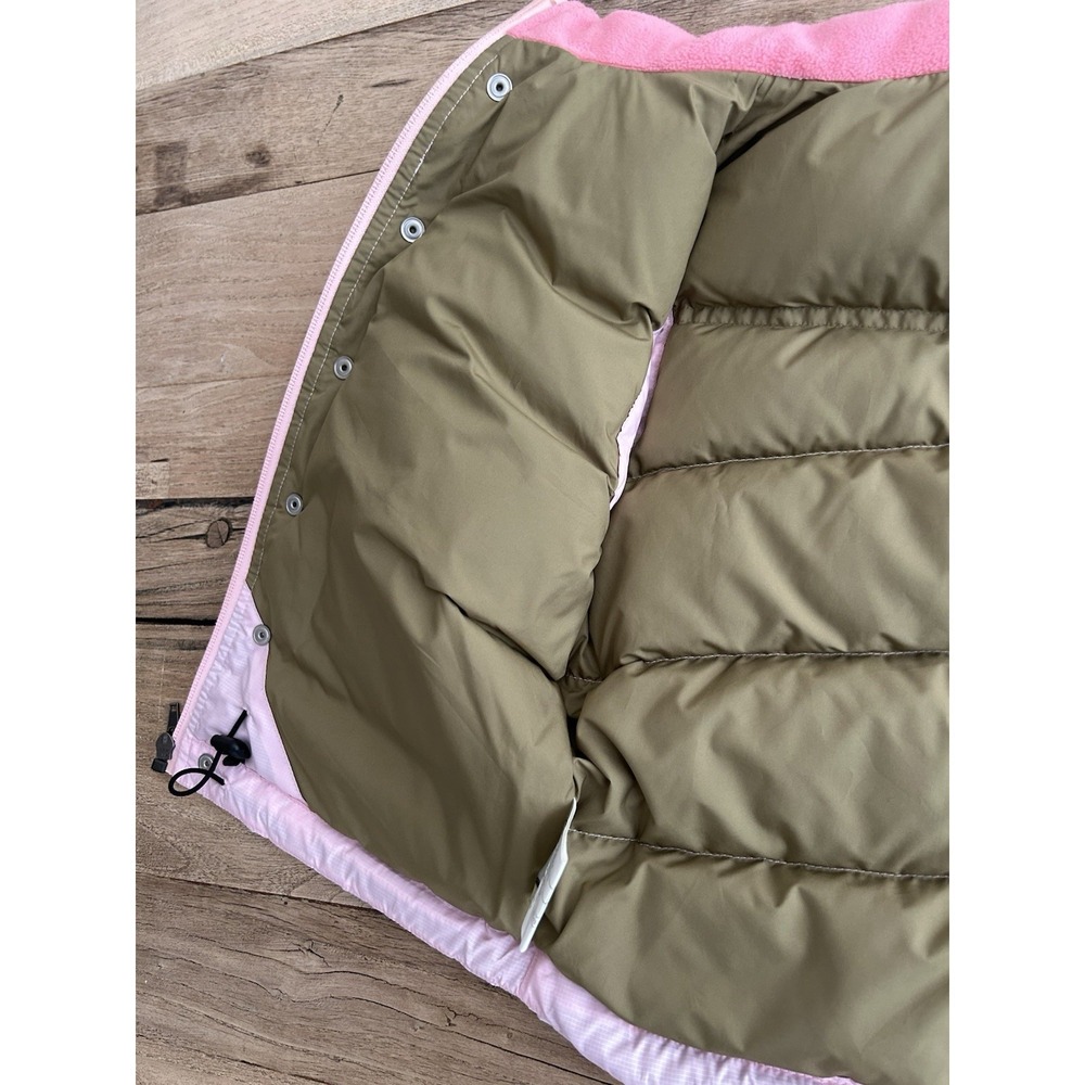Patagonia Puffer Vest Girls Size XS Brown/Pink - Picture 6 of 11